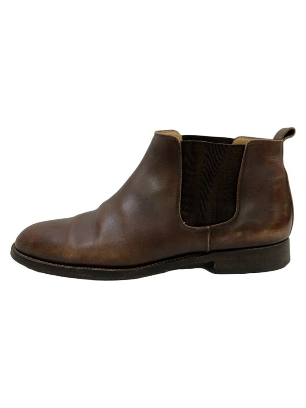 Hermes Short Boots Dark Brown Side Gore Leather